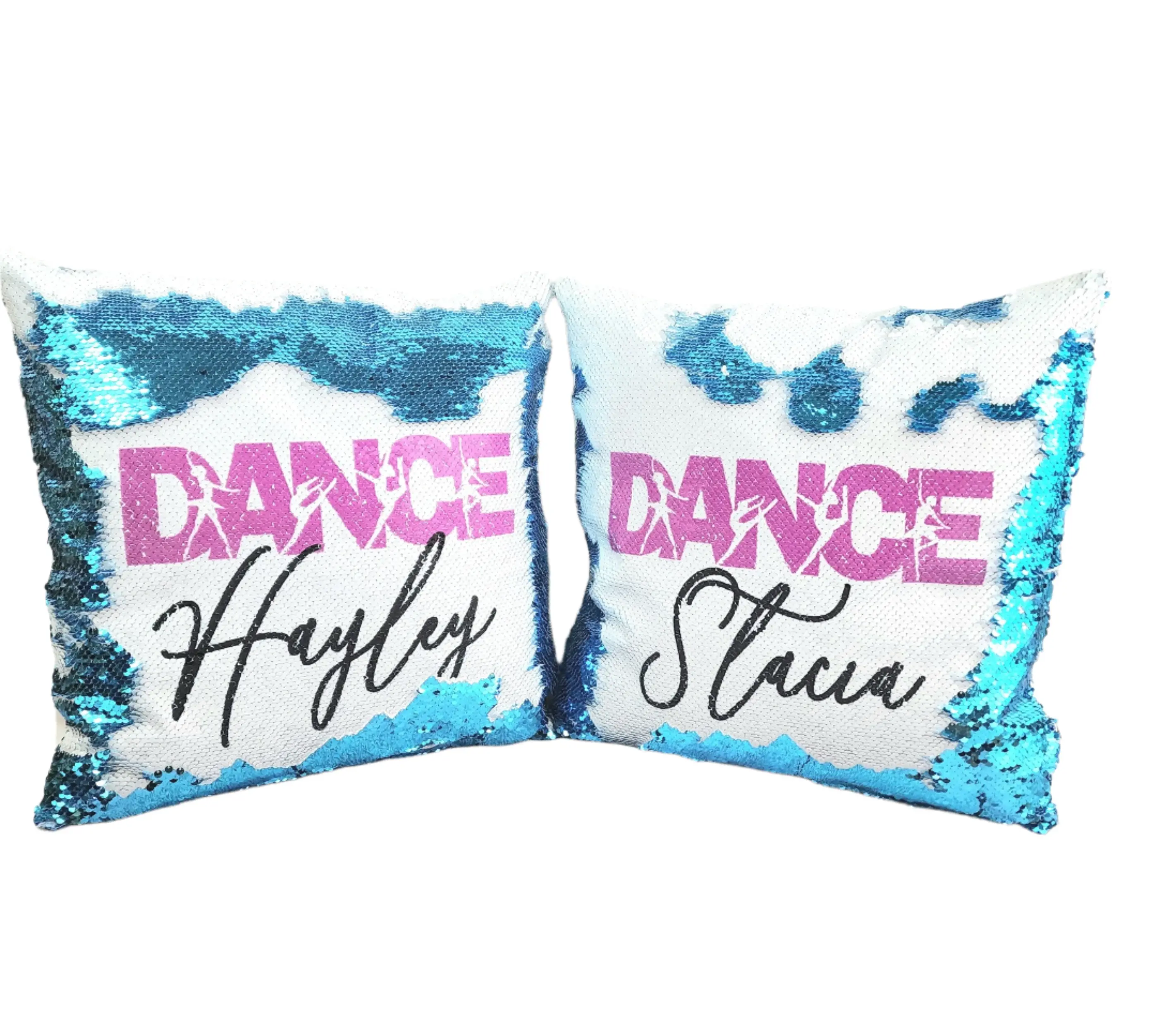 Dance Pillow - Custom Name - Sequin