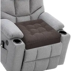 Recliner Cushions for , 20x20x5 Inch Thick Chair Cushion  Design Soft Tufted Dual Layer Booster Seat Cushions for Seniors Recliner Risers Taupe 1P