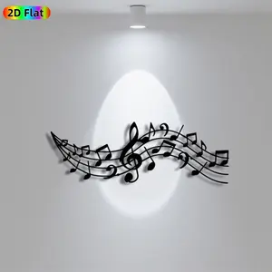 1pc Avant - Garde Musical Notes Metal Wall Art, Avant - Garde Musical Notes Statue Mural, Iron Craft, Perfect for Gallery, Studio, Office Wall Decor, Intricate Craftsmanship, Artistic Metalwork, Halloween Decor, Ideal Gift for Trend Seekers