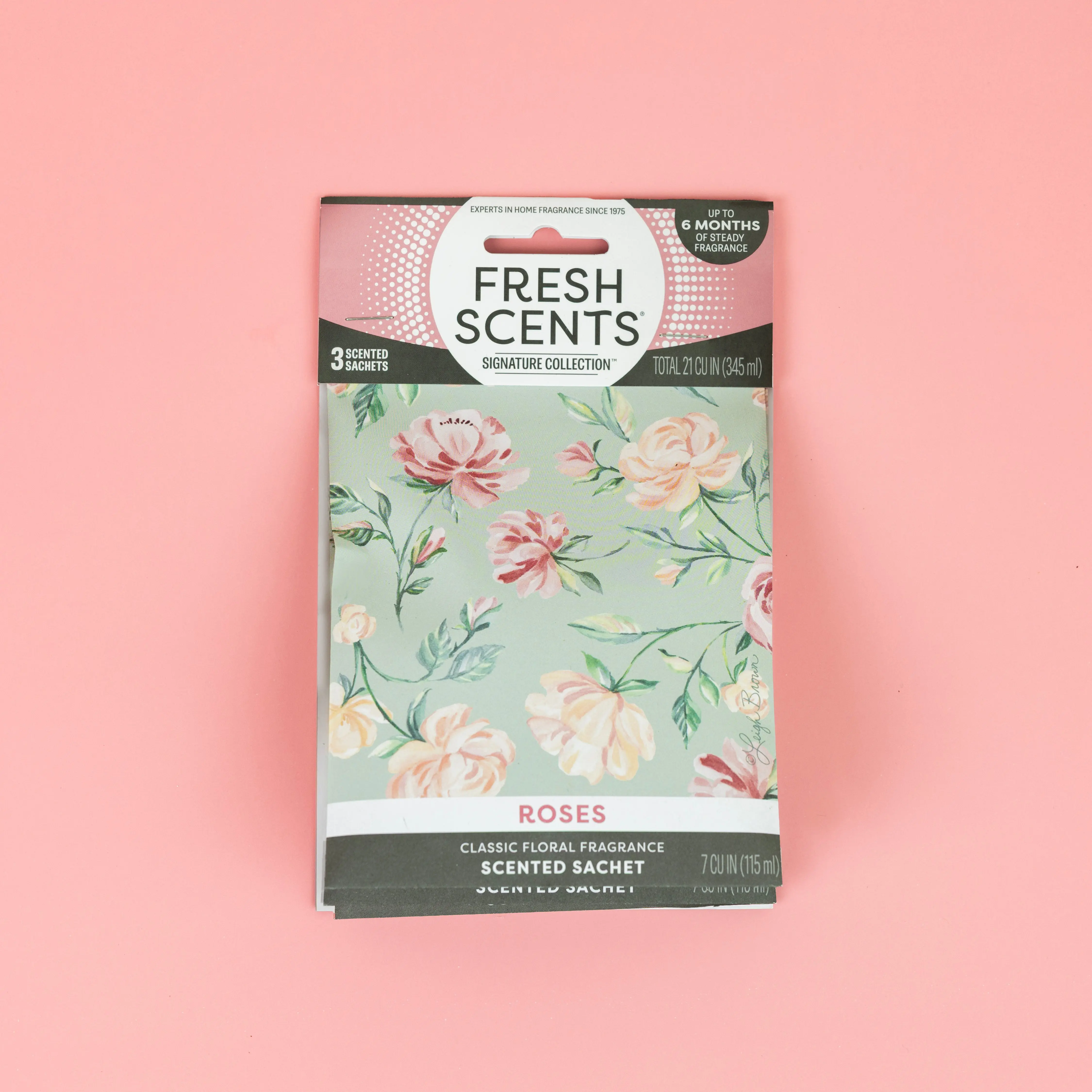 Fresh Scents Scented Sachets – Long-Lasting Air Freshener for Closets, Drawers & More – Roses