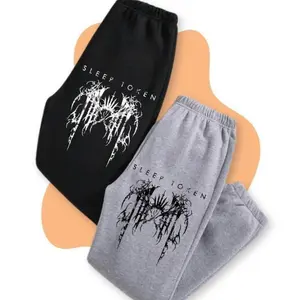 Vintage Sleep To.ken Sweatpants, Metal Music Jogger Pants For Men Women, Sweatpants For Fans, Unisex Streetwear Joggers, Casual Pants, All Seasons Lightweight Cotton Polyester Tapered Fit