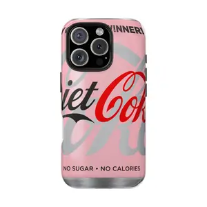 Cute Pink Diet Drink Soft Soda Pop Phone Case - Retro Aesthetic Designer Cover  MagSafe/Tough Case: IP X–17 All Models, SS 21–25, SS Ultra 21–25