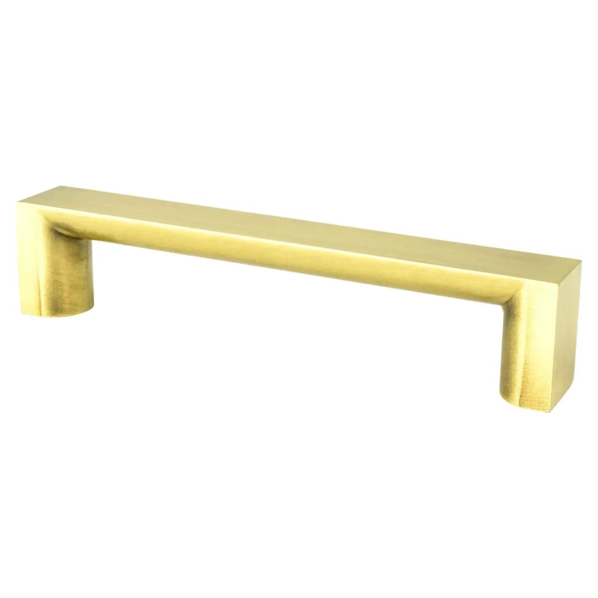Berenson Elevate Pull - Model 2103-40SG-P, Contemporary Aluminium Door Hardware, 128 mm, 1 1/8 in, 3/4 in, 5 9/16 in, Satin Gold Finish, Bold And Simple