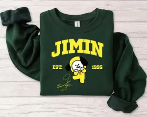 Jimin Est.1995 Sweatshirt, BT21 Chibi Cute Sweater, Gift for fan, KPOP tour 2026