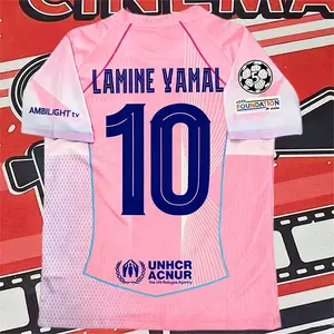 2025 2026 pink Yamal 10 Short Sleeve Soccer Jersey