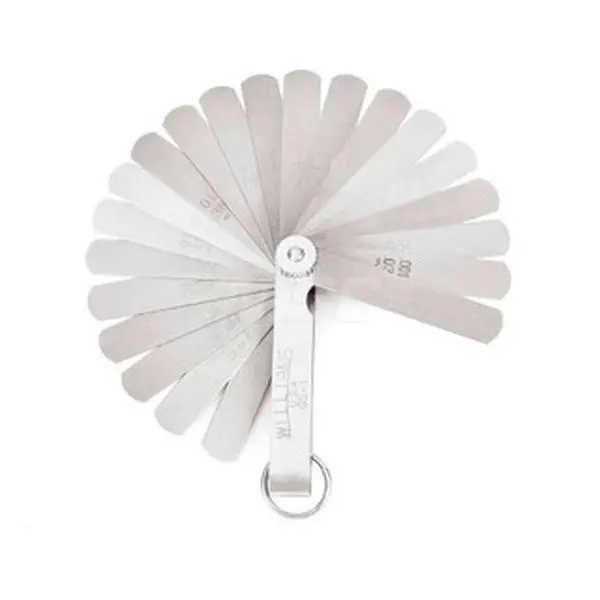 Williams Industrial Tools Feeler Gage Sets, Maximum Thickness 1/32" Minimum Thickness: 0.0015" Minimum Thickness, Number of Leaves: 25, Material: Steel, Leaf Length (Inch): 3-5/16, Leaf, 1/2" Width JHWGS-1-TH