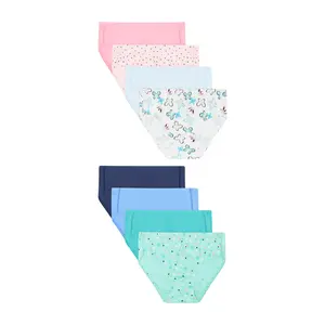Hanes Pure Comfort Toddler Girls' Underwear Briefs, 8-Pack, Organic Cotton Assorted