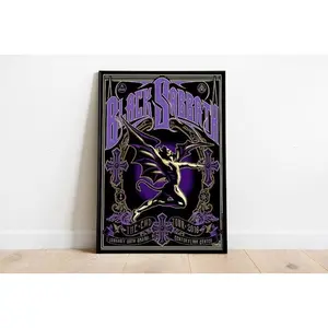 Black Sabbath Album Cover Poster Music Room Wall Decor