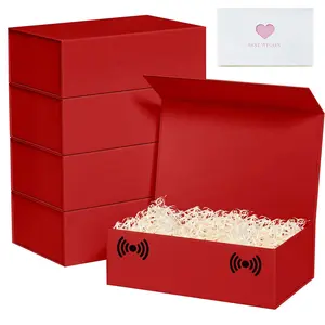 10.7'x7'x2.8', Gift Boxes for Presents with Magnetic Closure Lid, Luxury Gift Box Rectangle Collapsible Boxes for Gift Packaging