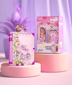 decoration collectibles DIY Brick Photo Album  Memory Book Buildable Picture Pink Edition Creative Gift Memories Educational Decor toy cover DIY Building Blocks Set creative toys figure Building Bricks Set creator collective-=%2= kit=%2= kit display