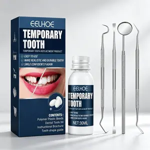 Temporary False Teeth Kit 30ml – EELEHOE Realistic & Durable – Easy DIY Tooth Replacement – Smile with Confidence – Complete Tool Set Included