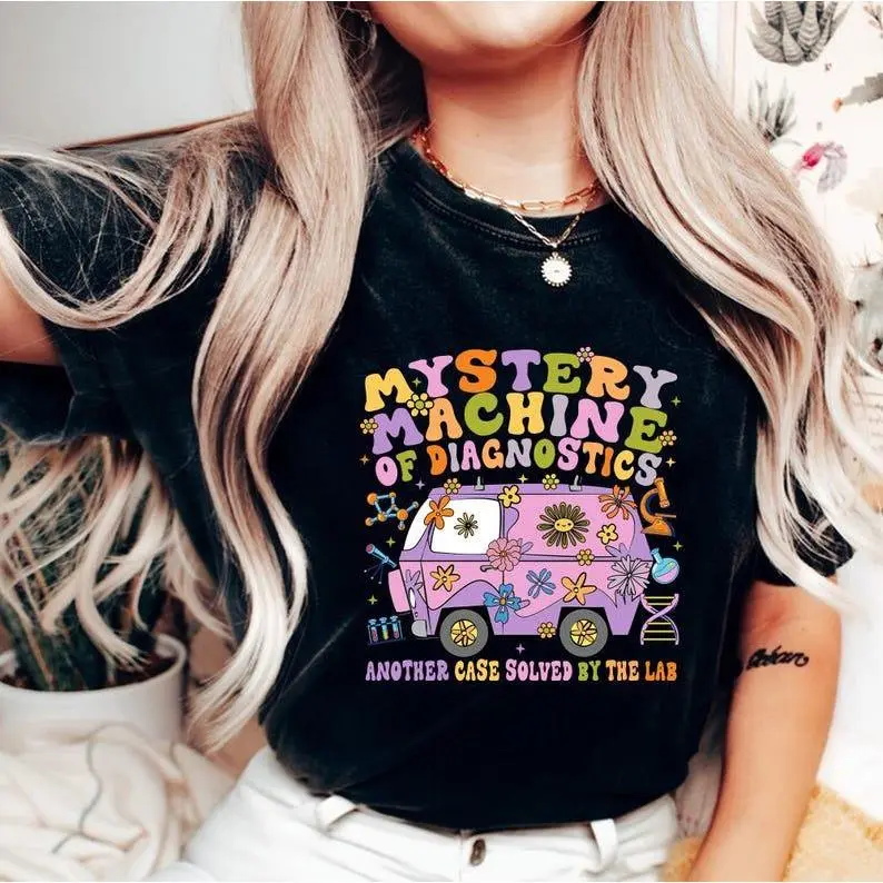 Lab Week 2025 Shirt, Mystery  Machine Of Diagnostics, Med Tech Tee, Medical Lab Week Tee, Lab Tech Tee, Laboratory Technician Gift
