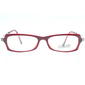 Silhouette SPX 1984 60 6051 Red Crystal Light Luxury Austria Eyeglasses -Wo