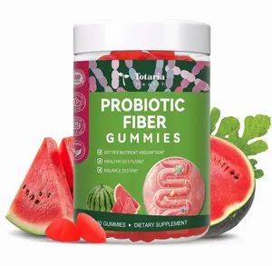 9-in-1 Probiotic Prebiotic Fiber Gummies for Adults & Teens, Sugar-free Fiber Supplement with Psyllium Husk, FOS, Inulin, ACV & 5 Billion CFU Bacillus Coagulans for Digestion & Gut, 60 Vegan Gummies