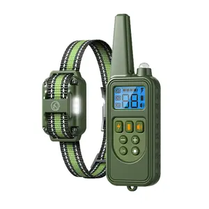 Rechargeable Dog Training Collar with Beep Vibration Shock, Waterproof Anti-Bark Collar for Small Medium Large Dogs