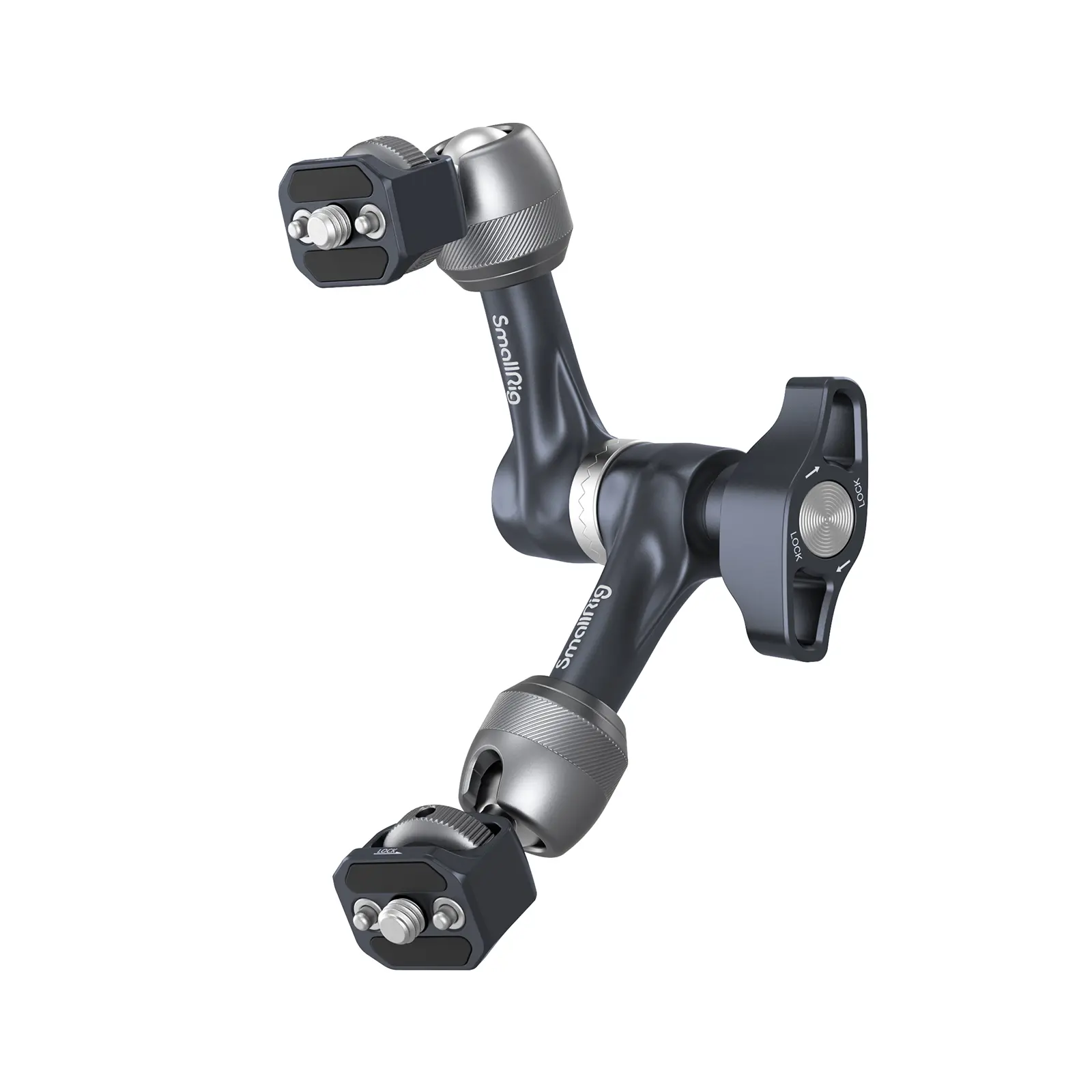 SmallRig 7" Adjustable Aluminum Alloy Rosette Articulating Arm Camera Accessory - 1/4"-20 Screws, Anti-Twist Design, Female Pin Ports, Stainless Steel Pins, 3.5kg Max Load, Spiral Grip for Cameras, Monitors, Smartphones - 4194
