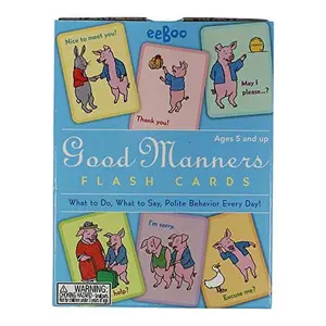 USED-eeBoo Good Manners Flash Cards