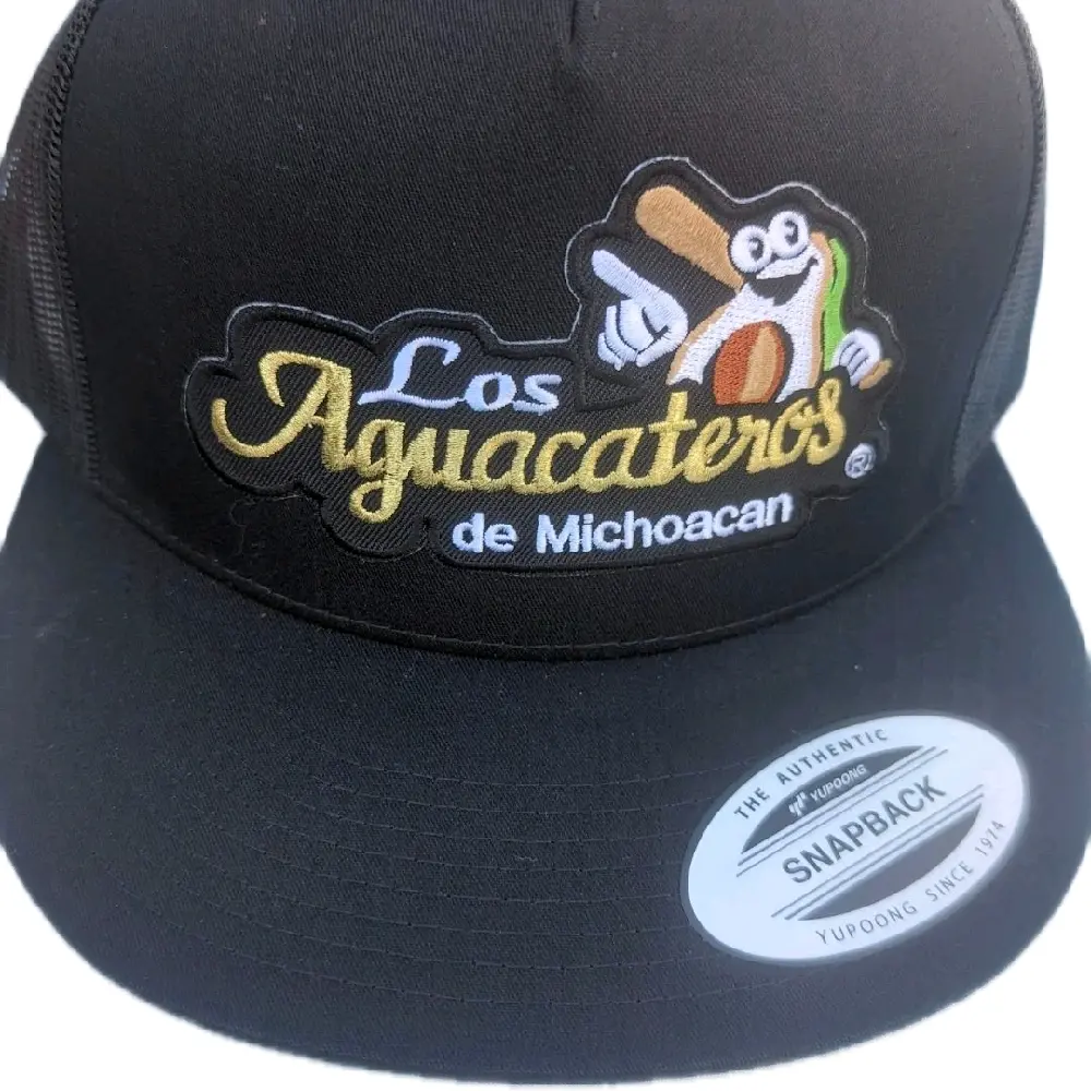 Los Aguacateros de Michoacan Mesh Snapback Hat - Authentic Brand Snapback Cap with Logo Patch hats men