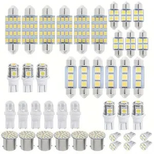 Car LED Light Bulb Kit, 42pcs/28pcs/14pcs Interior Lights, 31mm 36mm 41mm LED Bulbs for Car Map Dome Door Trunk License Plate