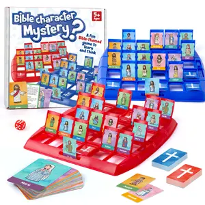 Aizweb Bible Character Mystery Game, 2 Players Logic Deduction Christian Games with 24 Holy Bible Characters, for Families Night and Gifts