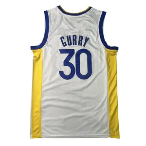 Stephen Curry stitched Basketball Jersey White 2025