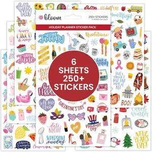 New Holiday Seasonal Planner Sticker Sheets - Seasonal Sticker Pack - Over 250 Stickers Per Pack!