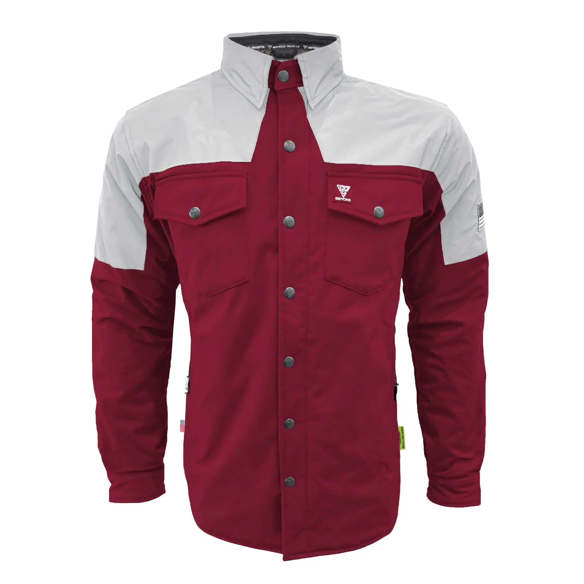 SoftShell Reflective Red Maroon Eclipse Winter Jacket for Men