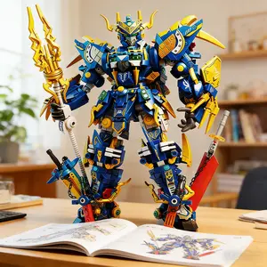 2051pcs Superhero Zhao Yun Mecha God Robot Building Blocks Set Toy Building Kit, High Difficulty Assembly for Boys and Adults, Halloween Christmas Birthday Gift