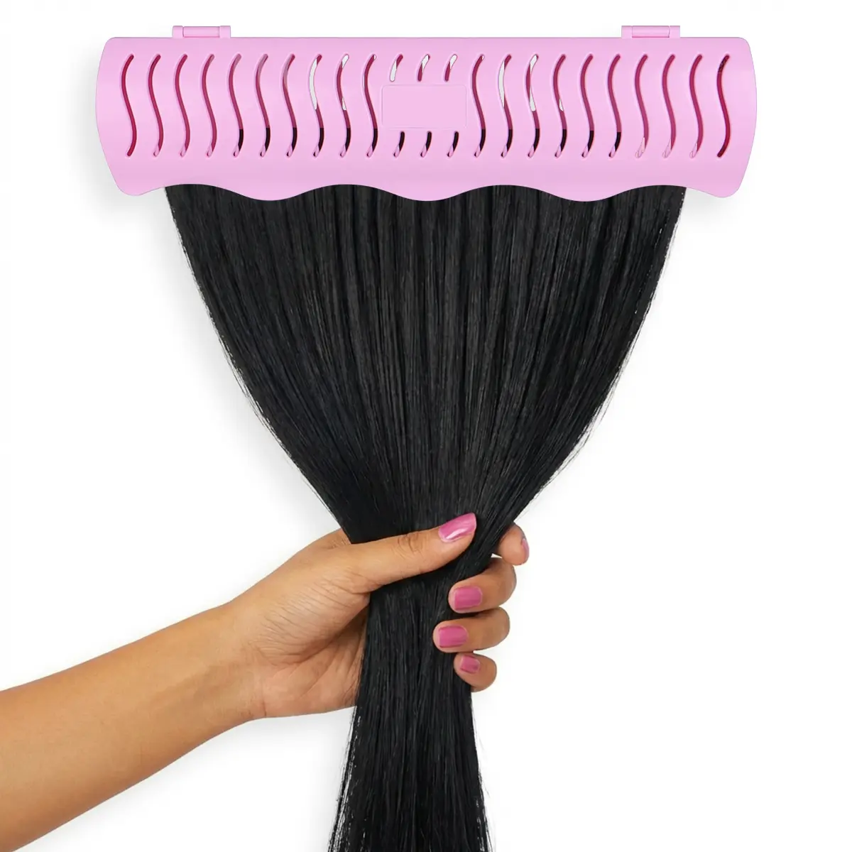 LASHEY Versatile Hair Extension Holder-Hanger - Secure Storage Organizer with Convenient Design, Setup Tool for Clip-In, Tape-In Extensions & Bundles, Multiple Uses for Styling & Washing #TikTokShopStockUp #SummerVibes, Ready For Use, Single Item