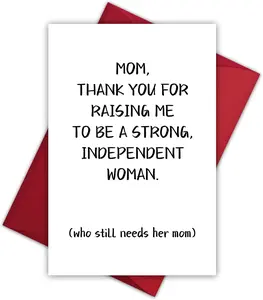 Mothers Day Card, Mothers Day Gifts for Mom Gifts from Daughter, Unique Mother's Cards Moms Presents, Funny Happy Birthday Card for Mom Birthday Gift, Great Moms Gift Ideas