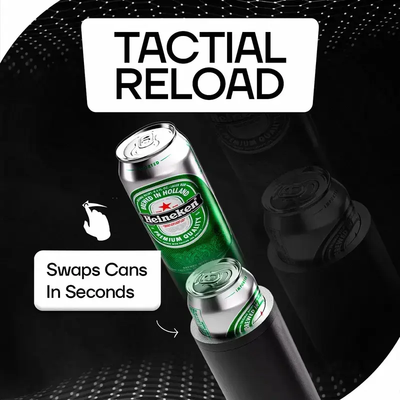 Compack Rocket Launcher Double Rocket Launcher Can Holder, Tactical Can Holder, Reusable Dual ...