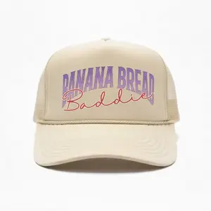 Banana Bread Baddie Printed Trucker Cap