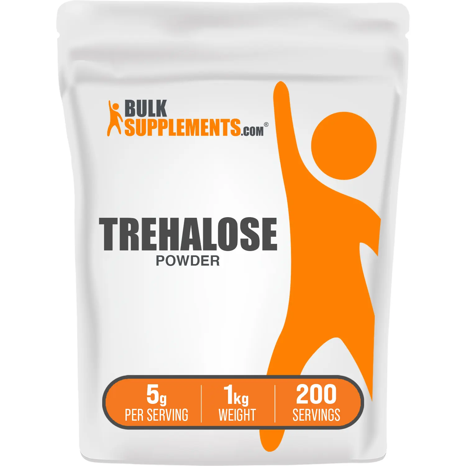 BulkSupplements Trehalose Powder - All-Natural Flavor Sweetener - 1kg Container - 5g per Serving
