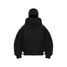 Balaclava Hoodie With Built-In Zip - Black Polyester Long Sleeve Unisex Athletic Sweatshirt for Autumn Winter Sports & Casual Wear