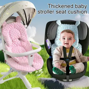 Soft Polyester Baby Car Seat Cushion Cover, Universal Fit for Strollers Baskets Safety Seats, Comfortable & Durable Design