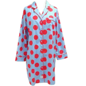 Blue/red polka dot Sleep Shirt