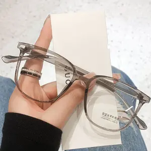 Vintage Women Men Short-sight Eyeglasses Unisex Square Frame Clear Lens Minus Glasses Prescription Myopia Eyewear Diopter To-4.0
