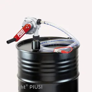 PIUSI Hand Pump F00332W00 with Hose Attachment and Red Handle