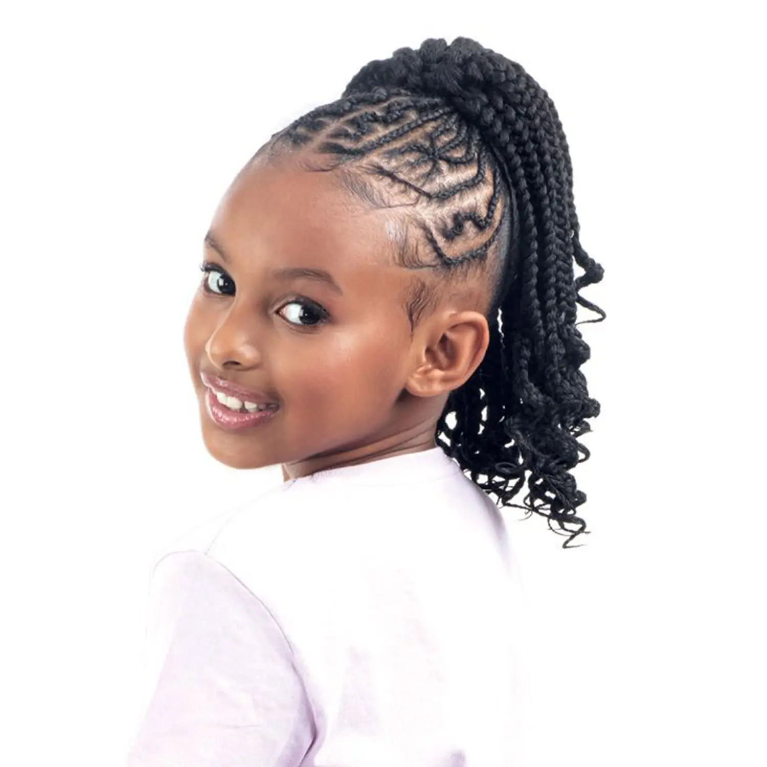Shake-N-Go Drawstring Ponytail Braid With Curls