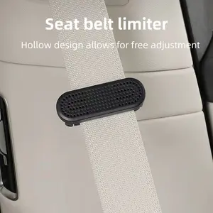 New Car Seatbelt Retractor Adjustable Universal Safety Belt Limiter, Anti-Choking Waist Protection, Plastic Car Seatbelt Restrainer