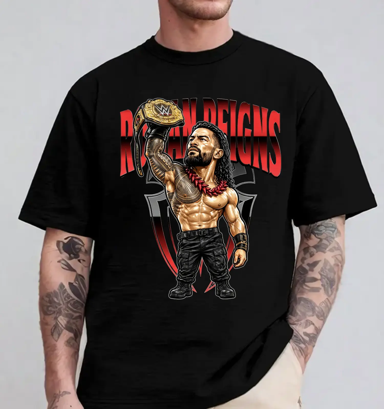 Roman Reigns ChampionT-Shirt , Roman Reigns Tee, Vintage Roman Reigns Wrestling Graphics Tee , For Men And Women