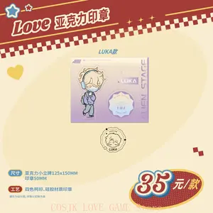 HOT Anime Alien Stage 3rd Anniversary Genuine Ivan Sua MiZi Till Luka Hyuna Cosplay Acrylic Seal Fans Collection Gift