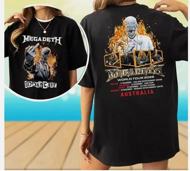 Megadeth Vintage Tee - Farewell Tour 2026 Shirt, 17th Studio Album White Album Vibes, TikTok Trend Style