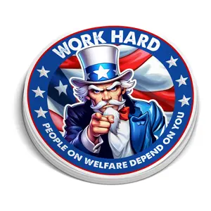 Work Hard Because People Depend On You Sticker - Hard Hat Stickers, Funny Sarcastic Stickers, Cooler, Toolbox, Laptop, Blue Collar, Matte Vinyl