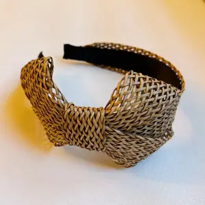 Ellison and Young Raffia Side Bow Headband