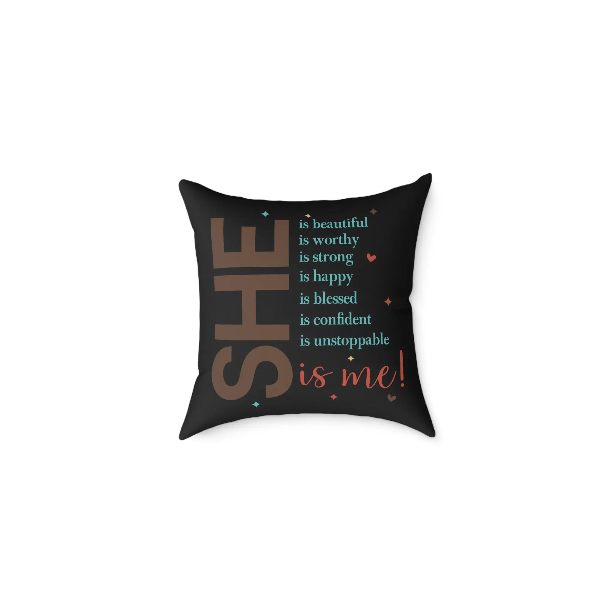 Empowering Inspirational Pillow, Motivational Throw Cushion, Uplifting Home Decor, Gift for Her, Self-Love Decor, Affirmation Pillow