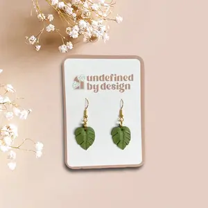 Monstera Deliciosa Dangle Earrings | Plant Earrings