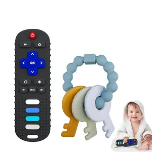 Baby Keys Teether & Baby Remote Toys for Babies 0-18 Months Interactive Sensory Experience Safe Fun China Made