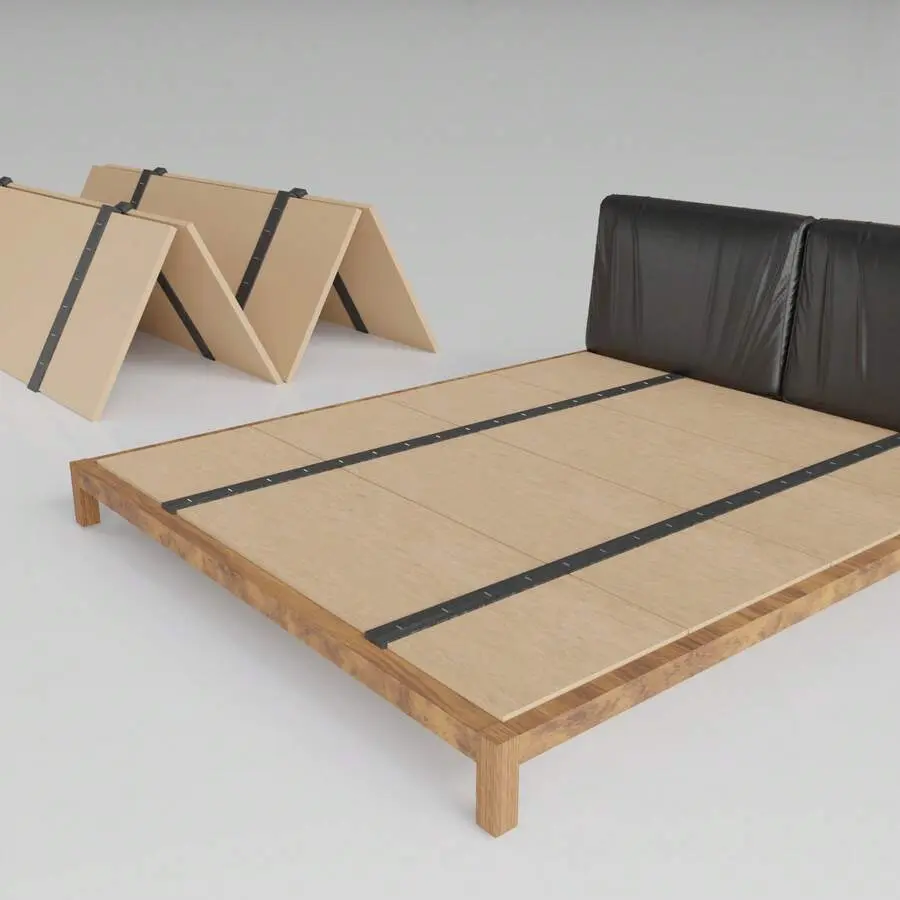 Folding Bunkie Board Mattress Support Platform Anti-Sagging Easy Install