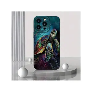 Sea Turtle Pattern Fashion Cool Unique Mobile Phone Case,phone Case Suitable for Iphone 11/12/13/14/15/16/17 Pro Promax Plus Air and Samsung S22/S23/S24/S25 Plus Ultra Fe